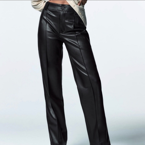 Zara Pants & Jumpsuits Zara Faux Leather Francoise Pants Poshmark